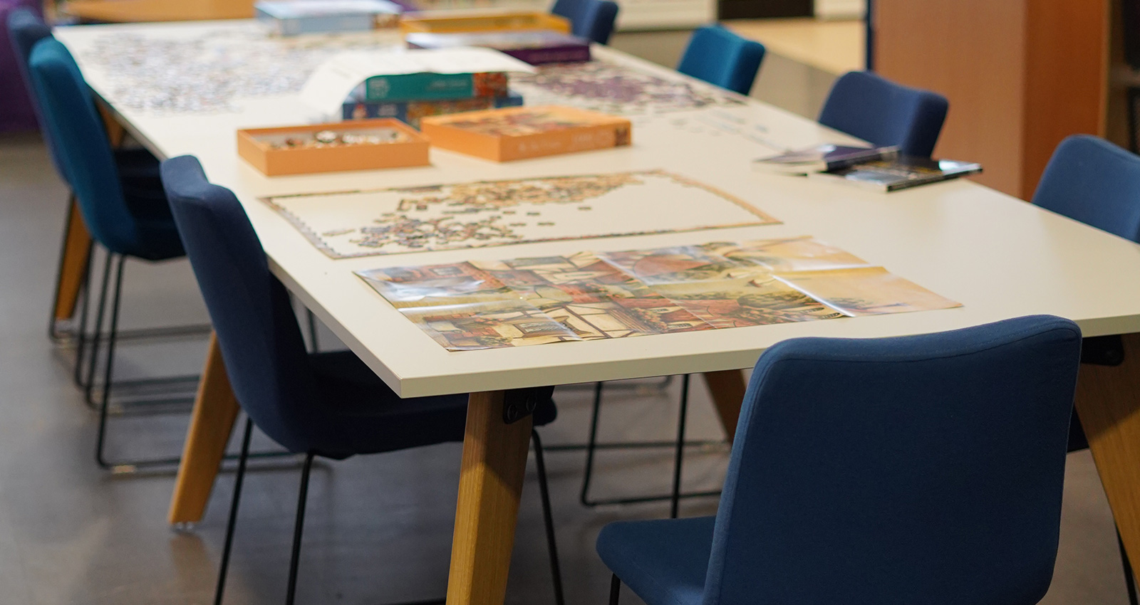 Workbench In Library Making a library a modern classic. - Southerns Broadstock Interiors